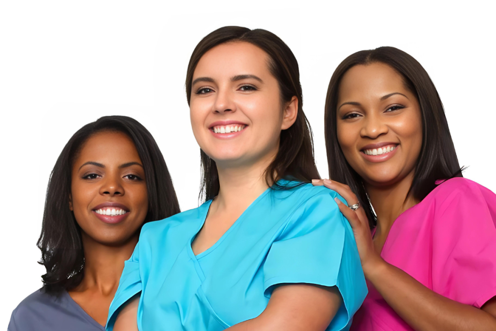 nurses smiling